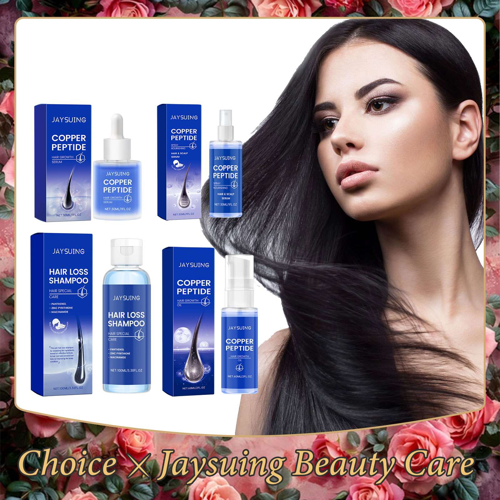 Hair Care Essence Oil Spray - Copper Peptide Shampoo Hair Growth Serum