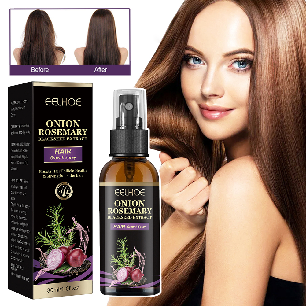 Hair Care Essence Oil Spray - 30ml Onion Rosemary Hair Growth Serum