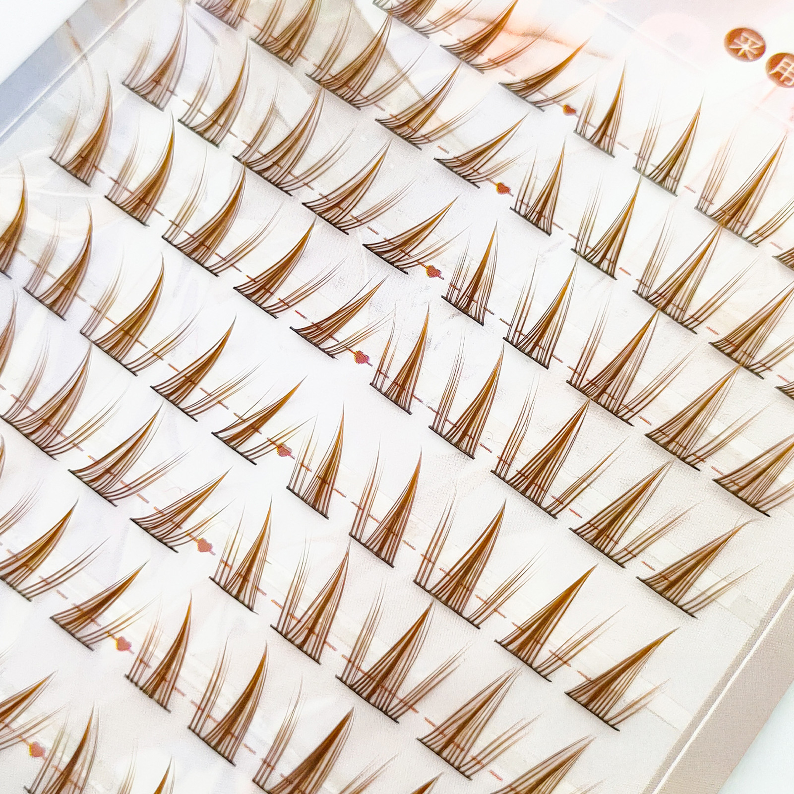 Hair Care Korean Products - Brown Sunflower DIY Lash Clusters Caramel