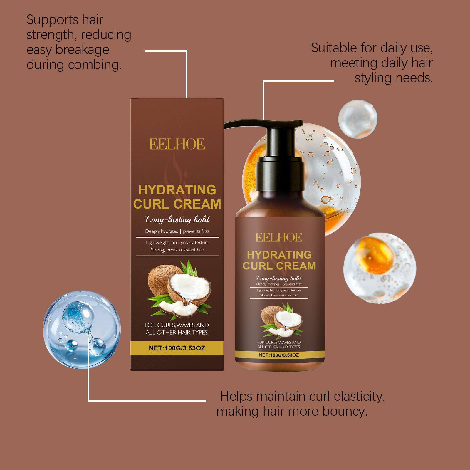 Curl Styling Cream for Wavy an – Hair Care Nature Bewertung und Preis