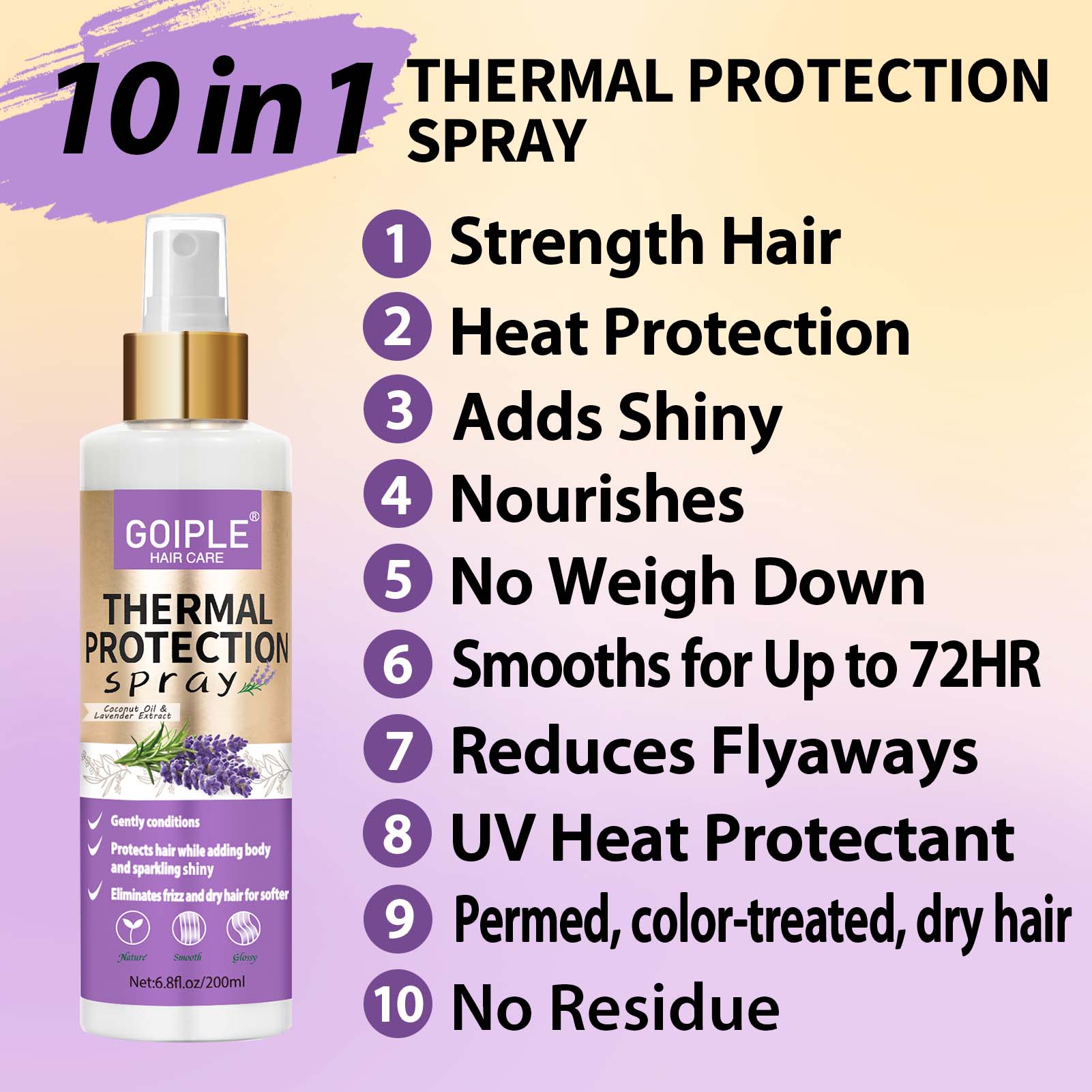 GOIPLE Thermal Protection Spra – Hair Care Heat Protectant Bewertung und Preis