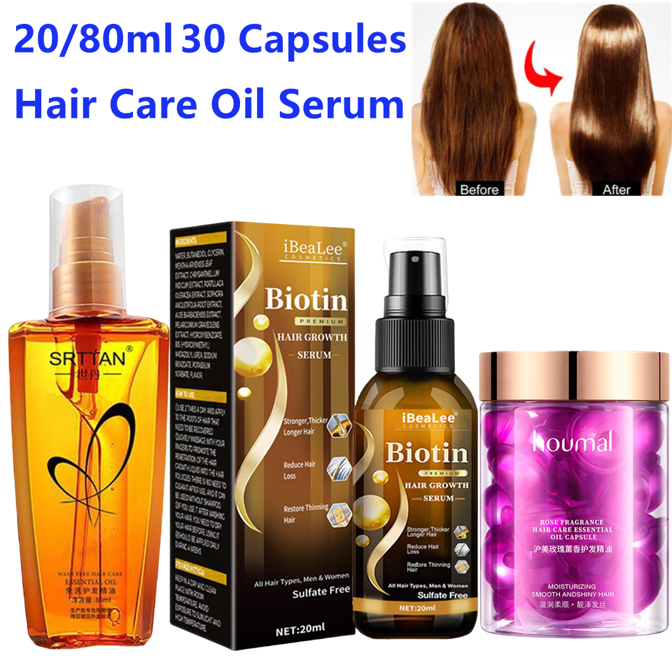 20/80ml 30 Capsules Biotin Hai – Hair Care Essence Oil Spray Bewertung und Preis