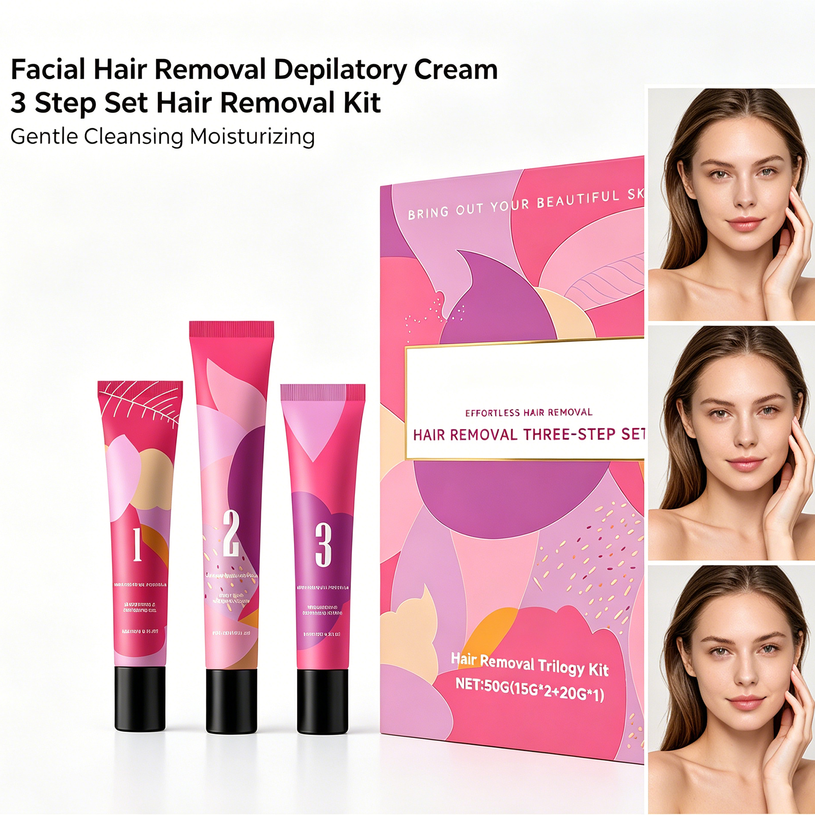 Facial Hair Removal 3-Step Kit – Hair Care Steps Bewertung und Preis