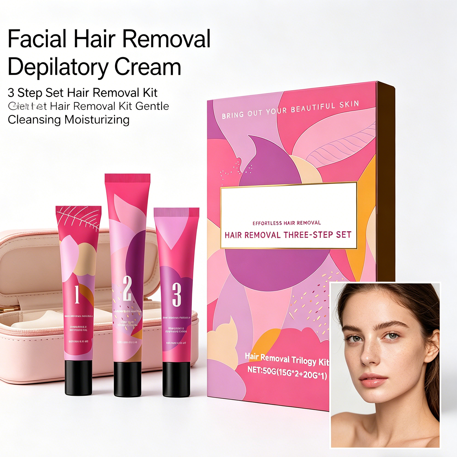Facial Hair Removal 3-Step Kit – Hair Care Steps Bewertung und Preis
