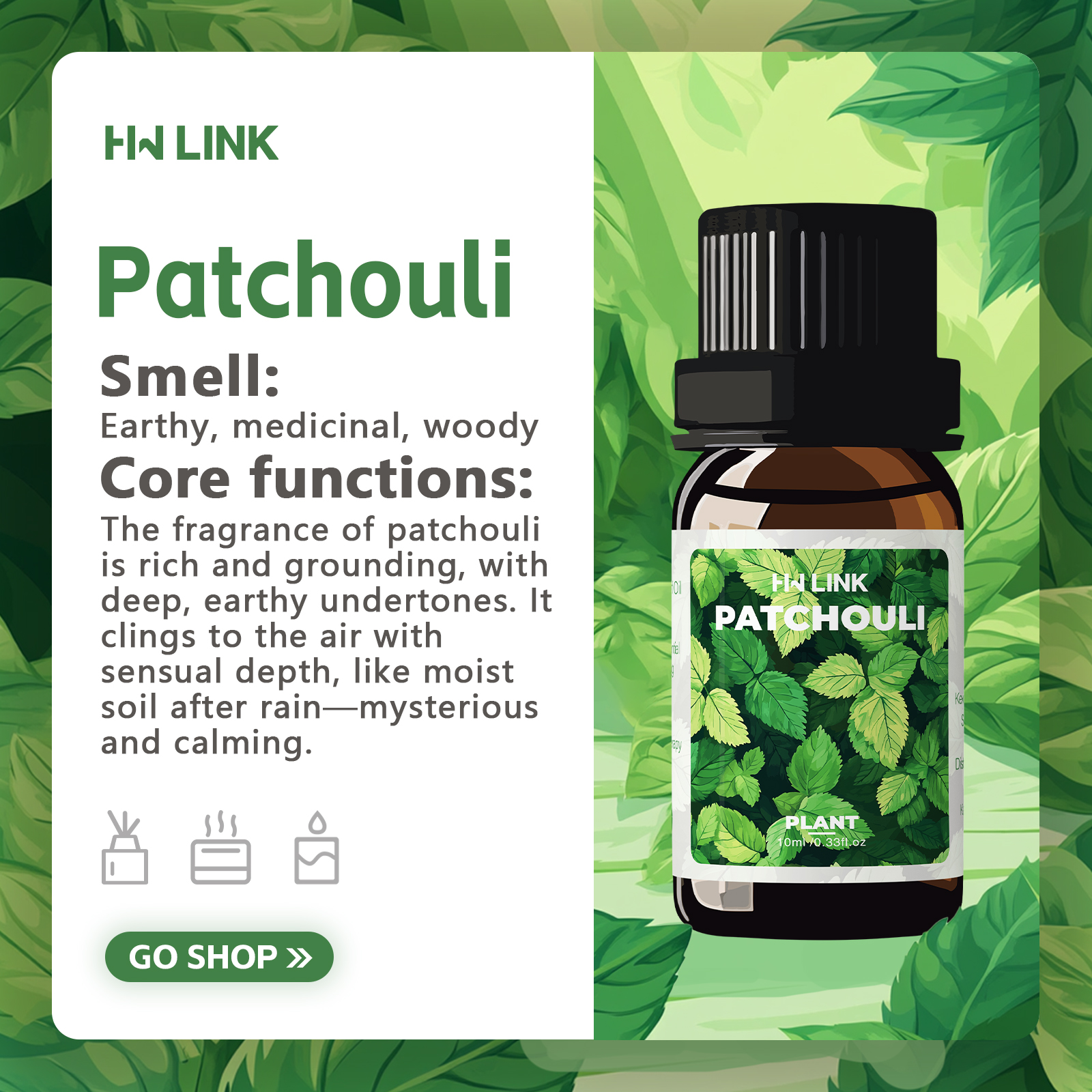 10ml Patchouli Essential Oils  – Hair Care Nature Bewertung und Preis