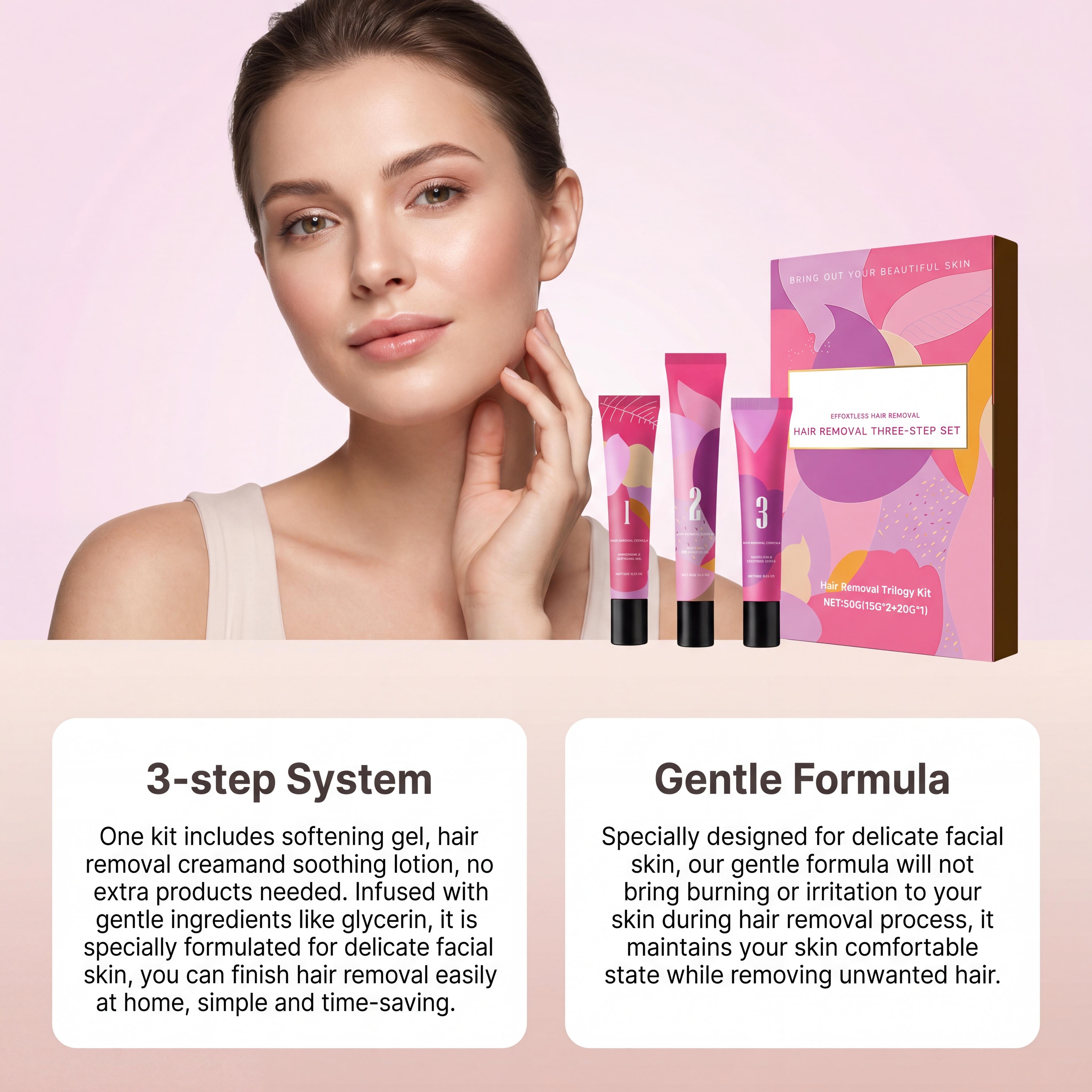 Hair Removal Cream Kit 3-Step  – Hair Care Steps Bewertung und Preis