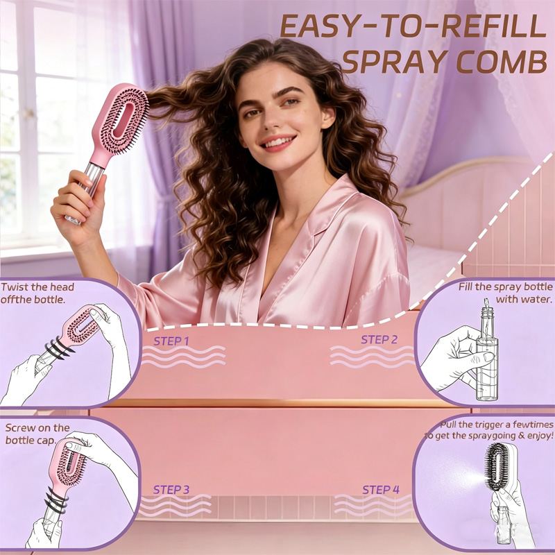 2 in 1 Sprayer Hairbrush Detan – Hair Care Essence Oil Spray Bewertung und Preis