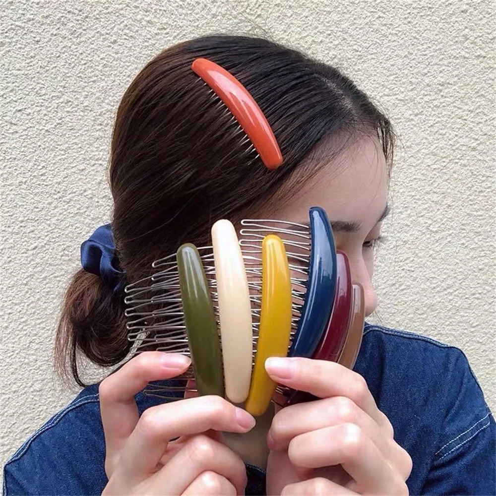 Solid Color Women Banana Comb  – Hair Care Korean Products Bewertung und Preis