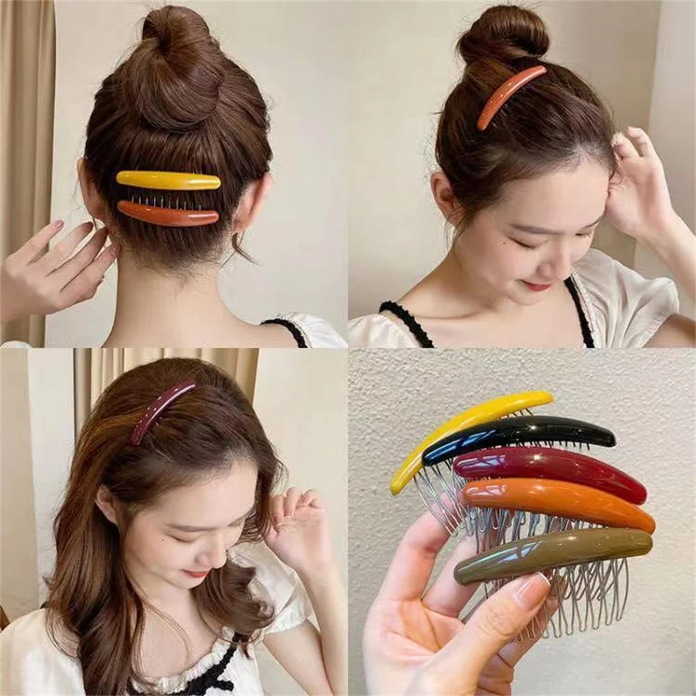 Solid Color Women Banana Comb  – Hair Care Korean Products Bewertung und Preis