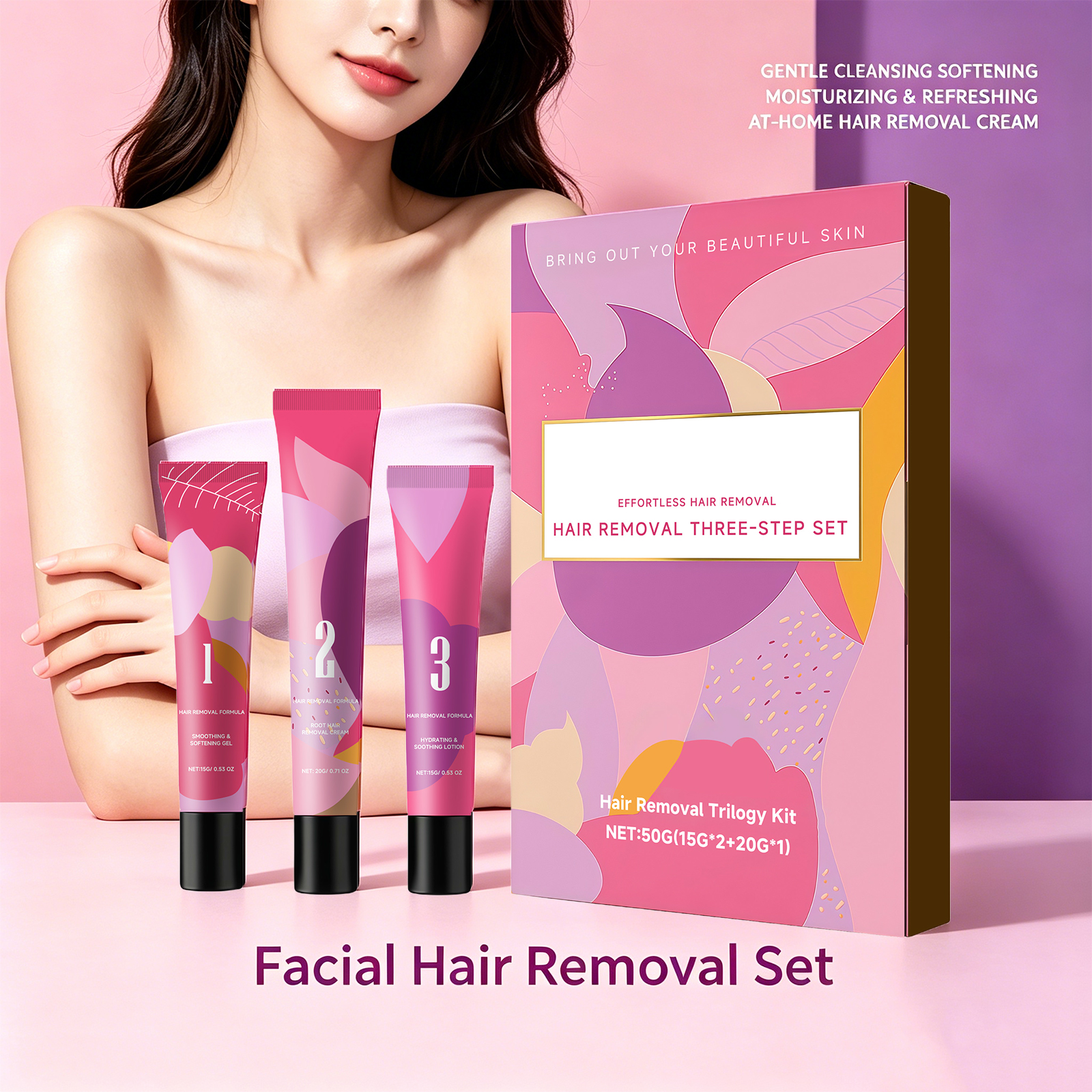 Facial Hair Removal 3-Step Set – Hair Care Steps Bewertung und Preis