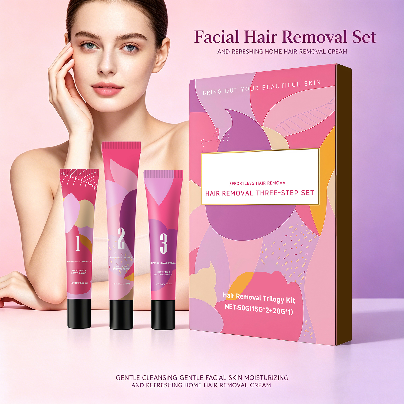 Facial Hair Removal 3-Step Set – Hair Care Steps Bewertung und Preis