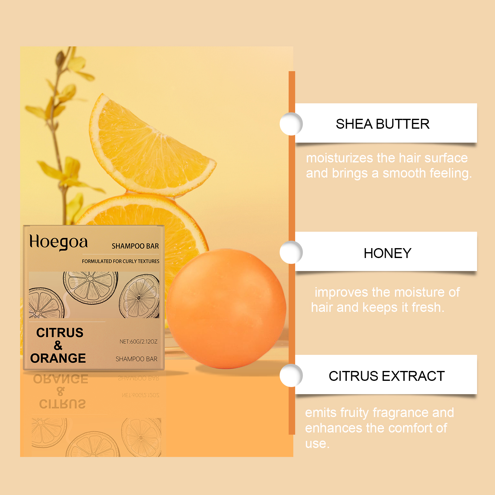Citrus Orange Hair Care Soap - – Hair Care Orange Bewertung und Preis