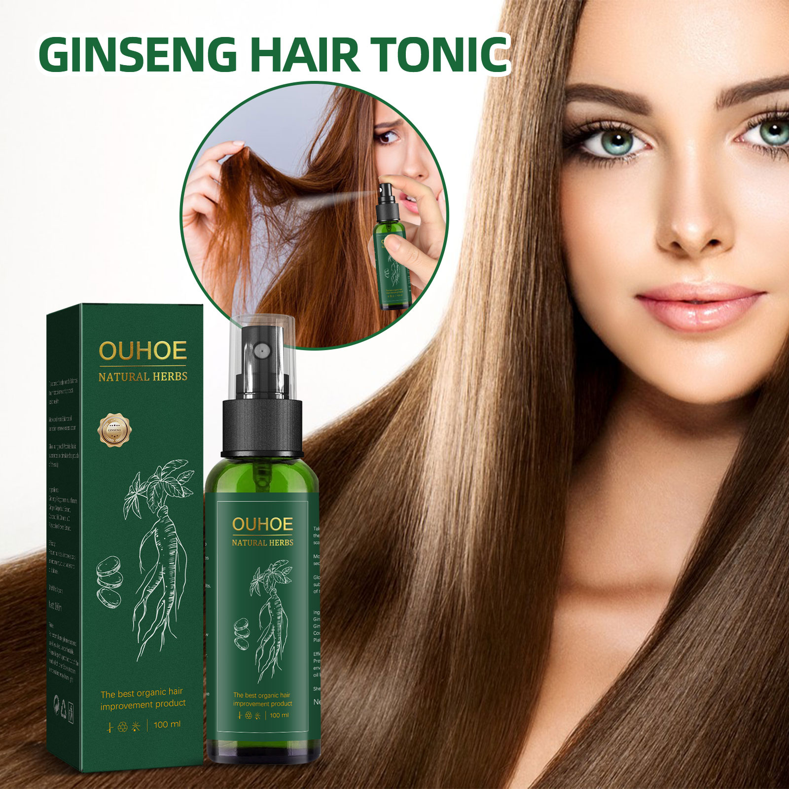 Natural Herbal Ginseng Hair Ca – Hair Care Ginseng Bewertung und Preis