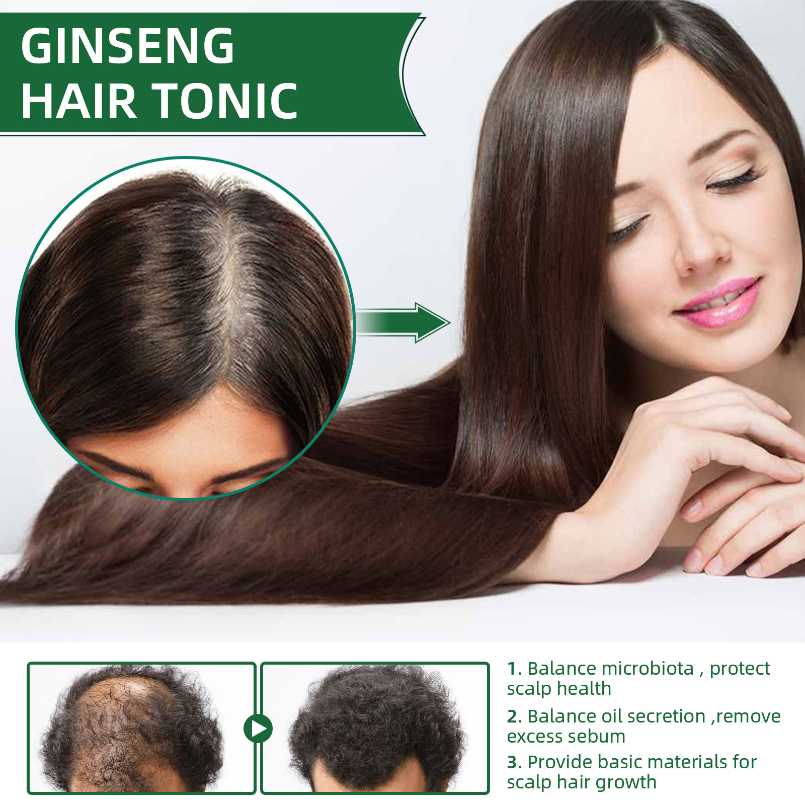Natural Herbal Ginseng Hair Ca – Hair Care Ginseng Bewertung und Preis