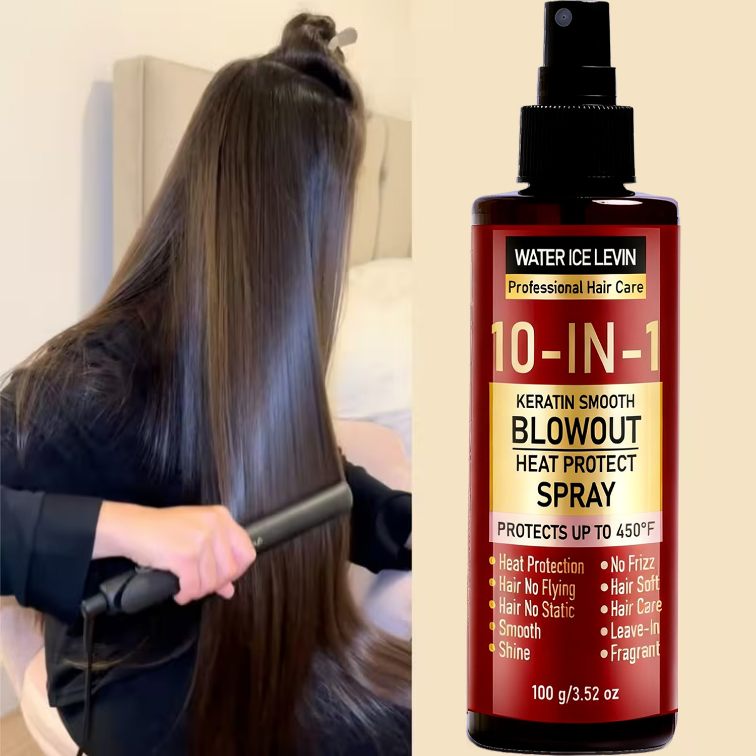 Keratin Heat Protect Spray 100 – Hair Care Heat Protectant Bewertung und Preis