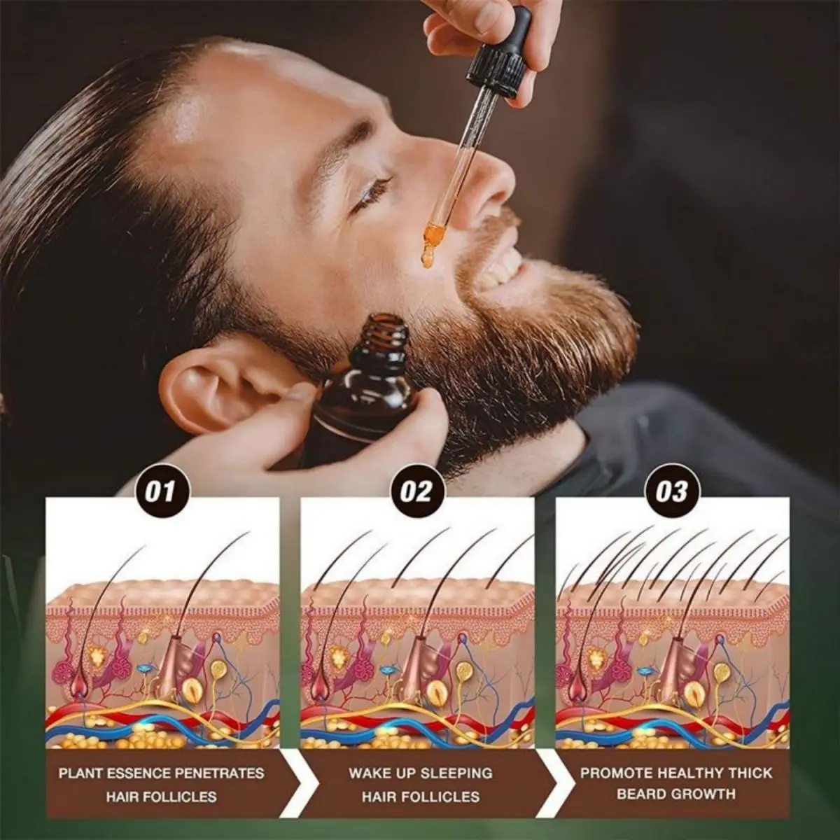 Fast Beard Growth Oil Beard Oi – Hair Care Essence Oil Spray Bewertung und Preis