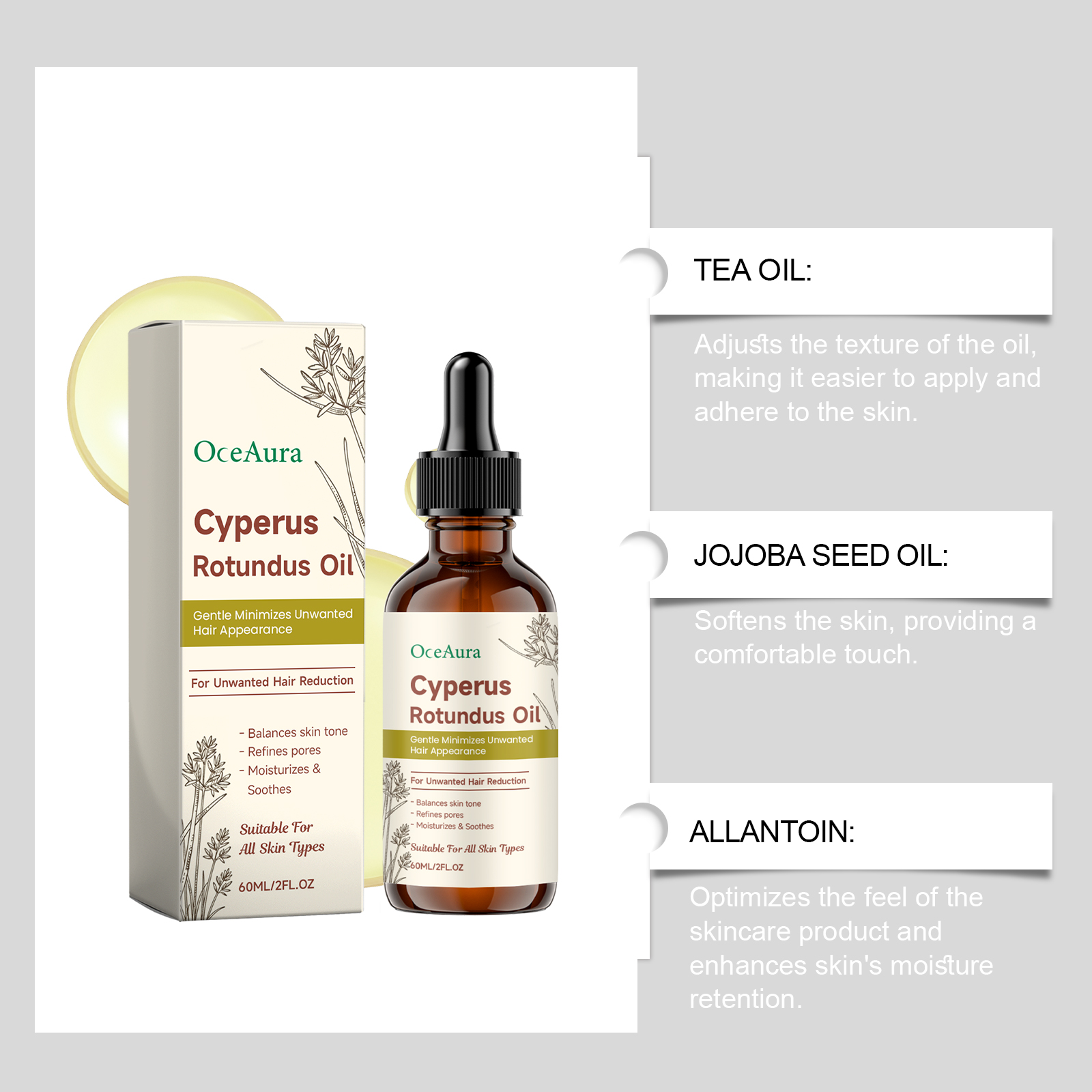 Cyperus Rotundus Hair Removal  – Hair Care Essence Oil Spray Bewertung und Preis