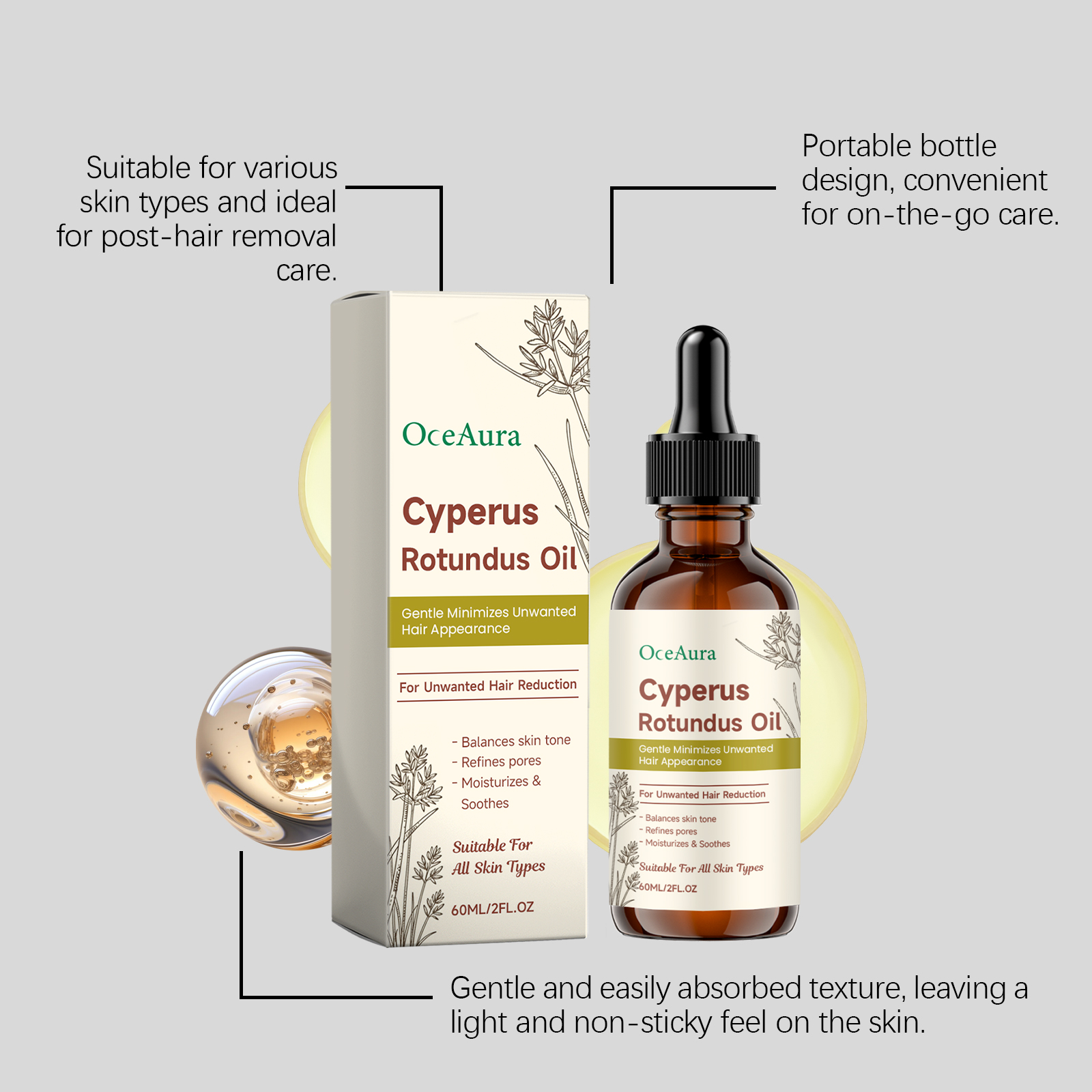Cyperus Rotundus Hair Removal  – Hair Care Essence Oil Spray Bewertung und Preis