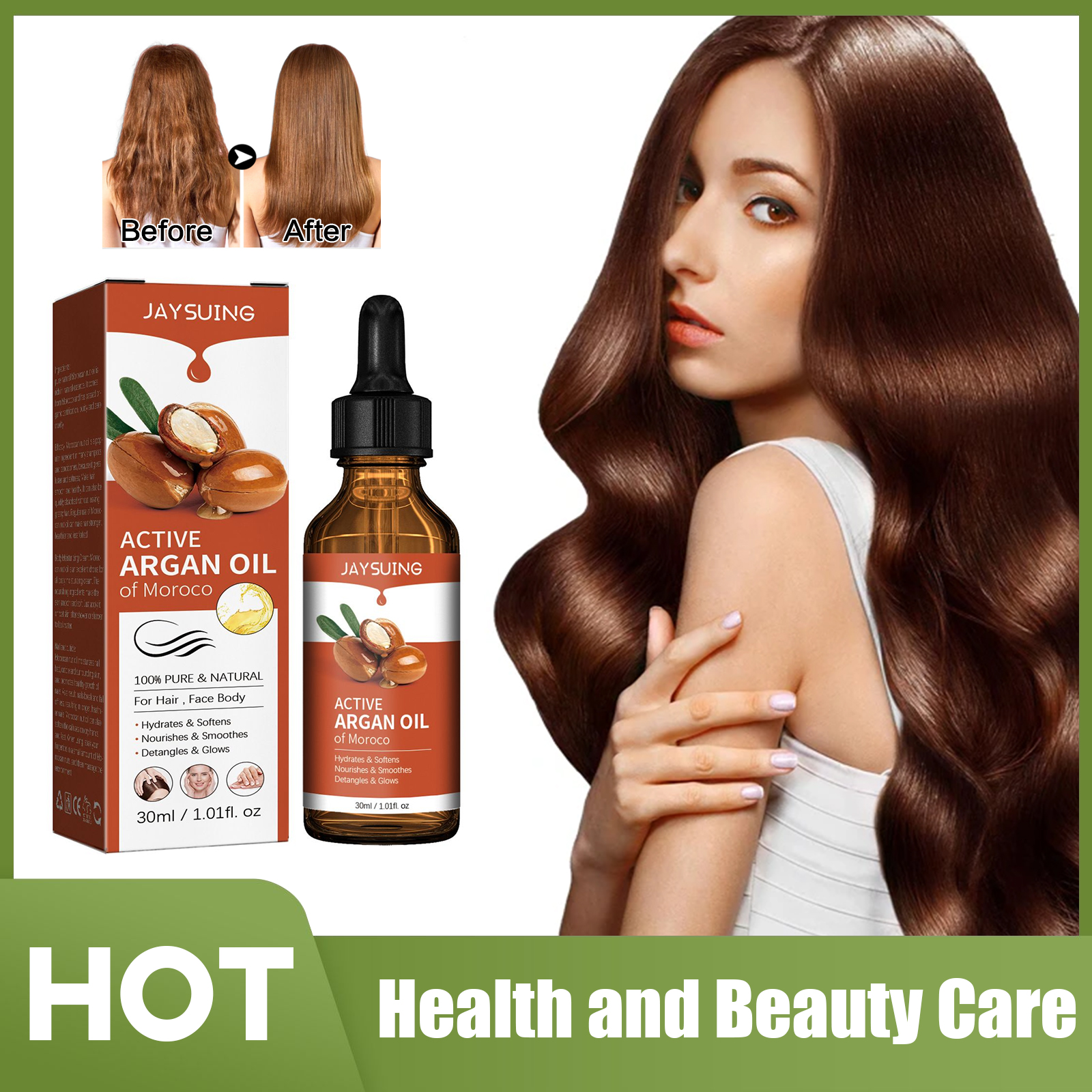 Argan Oil for Hair Treatment S – Hair Care Nature Bewertung und Preis