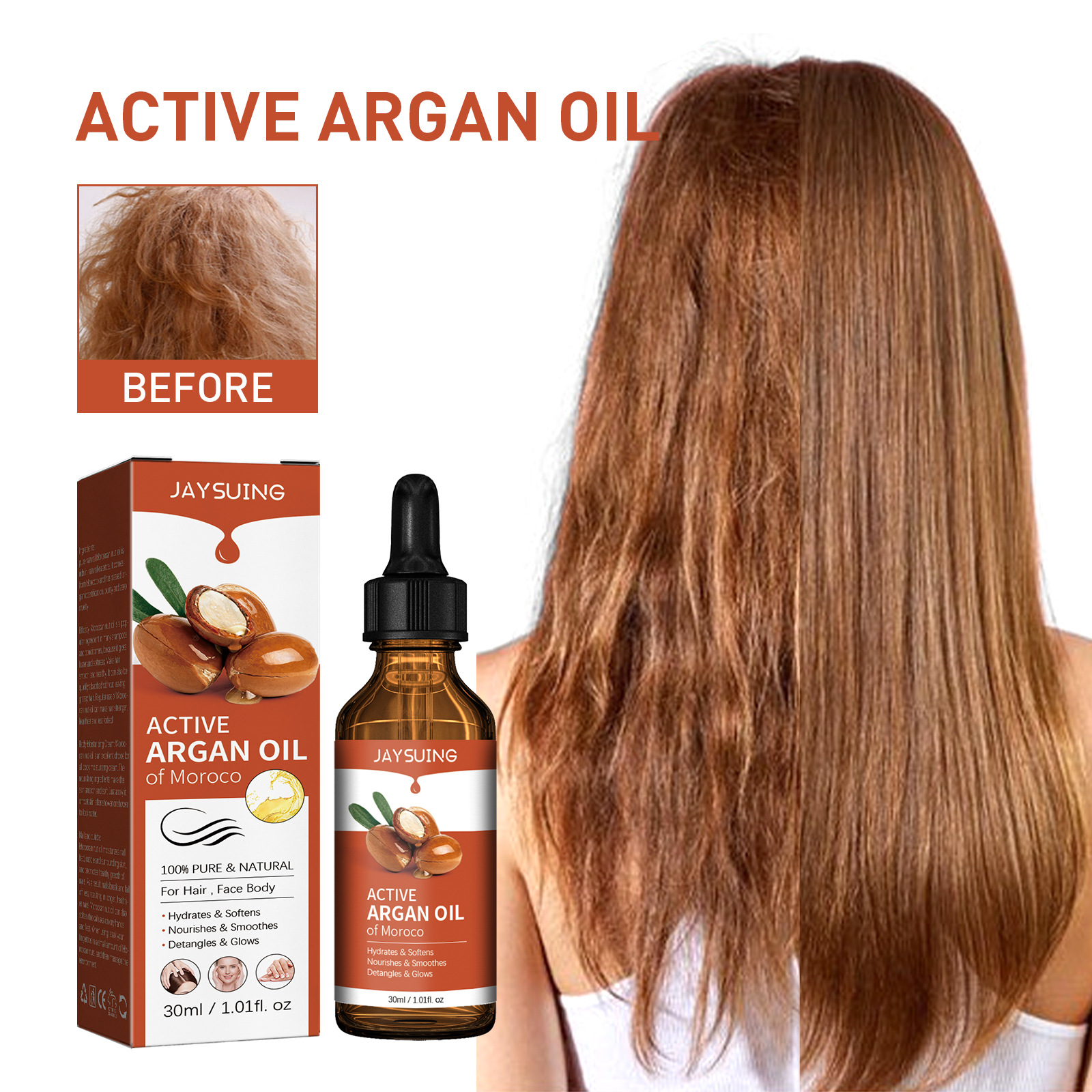Argan Oil for Hair Treatment S – Hair Care Nature Bewertung und Preis