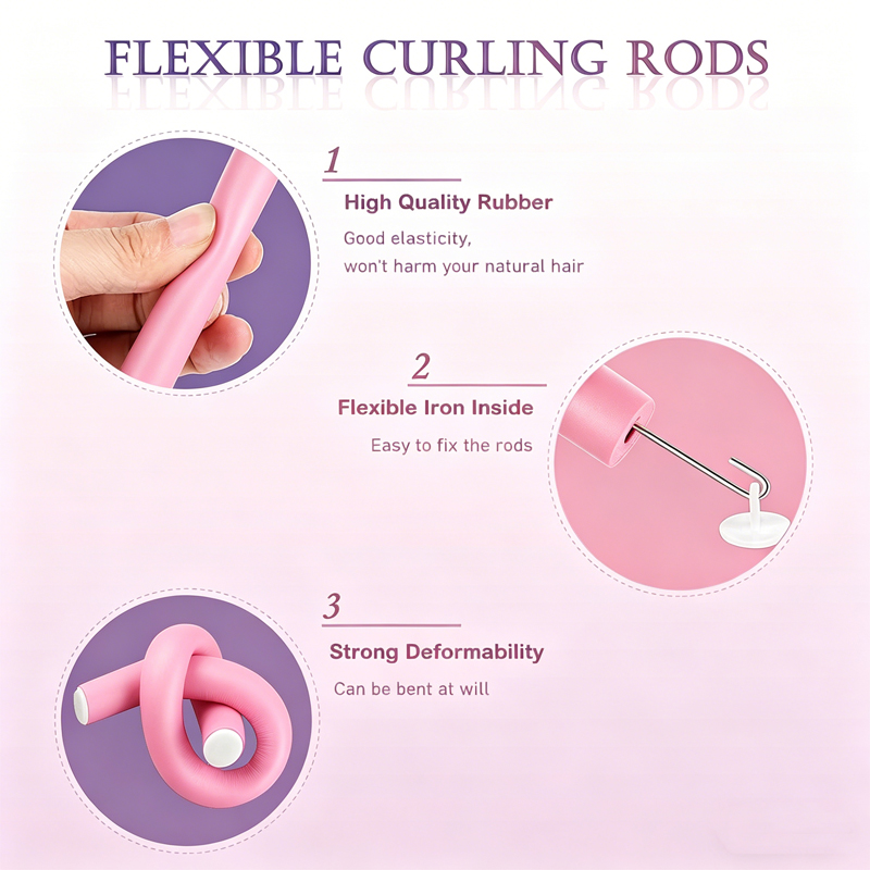 6pcs/pack New Oversize Flexibl – Hair Roller Set Flexi Bewertung und Preis
