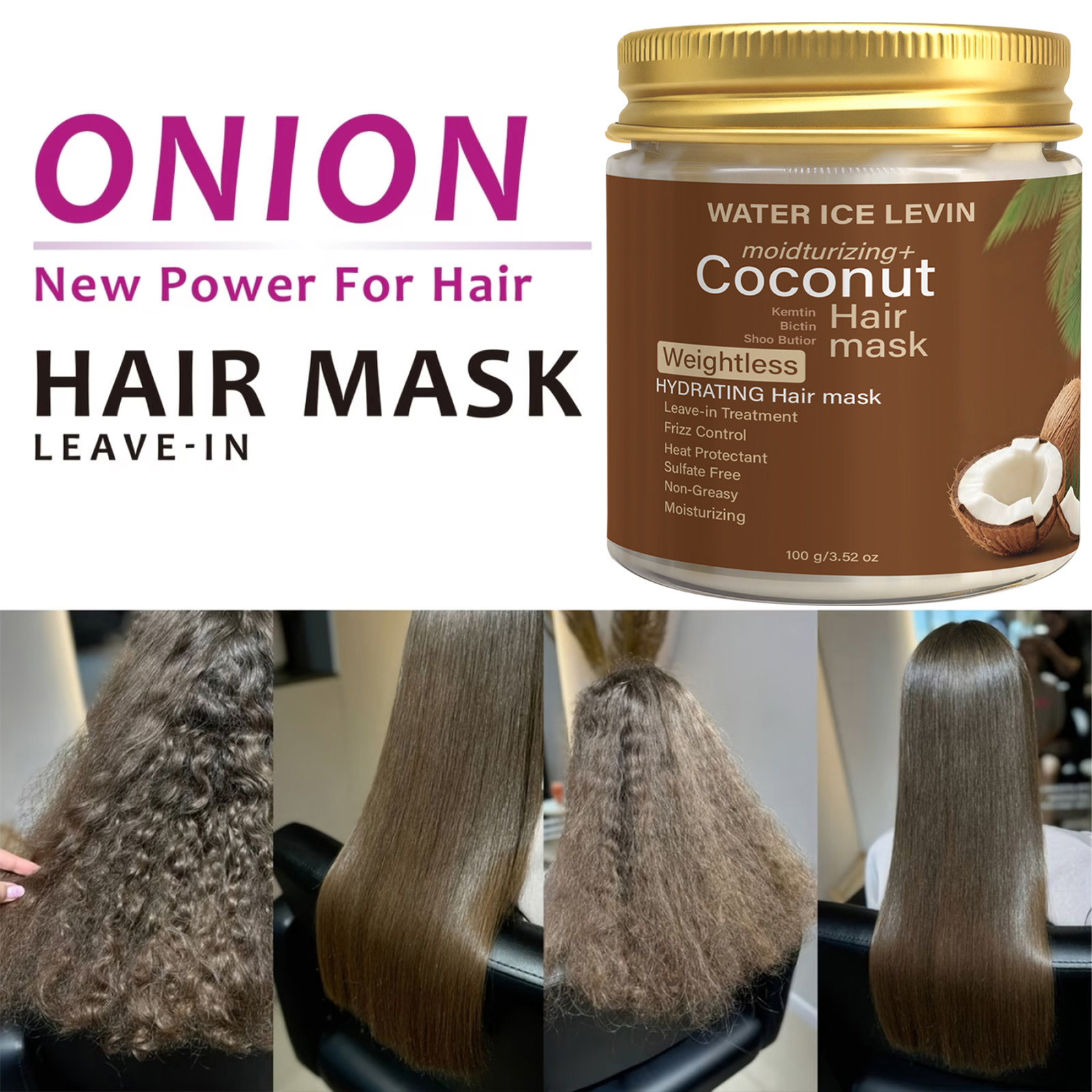 Sulfate-Free Coconut Hair Mask – Hair Care Heat Protectant Bewertung und Preis